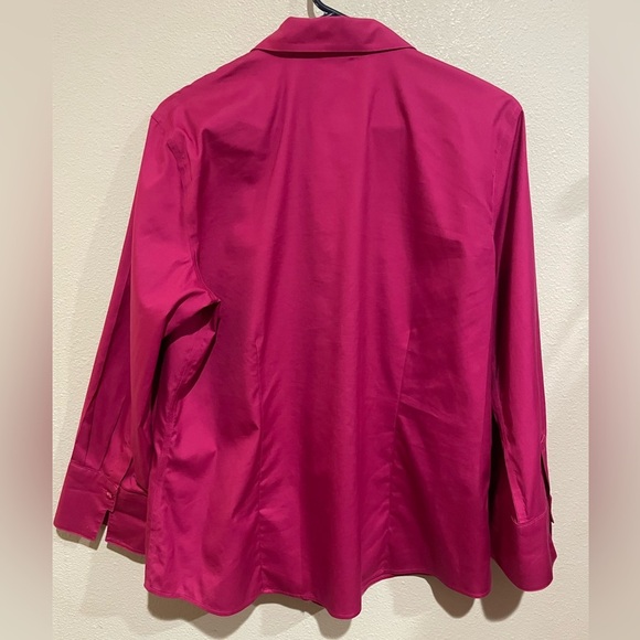 Chico's Fuchsia Button-Down Shirt - Picture 5 of 5